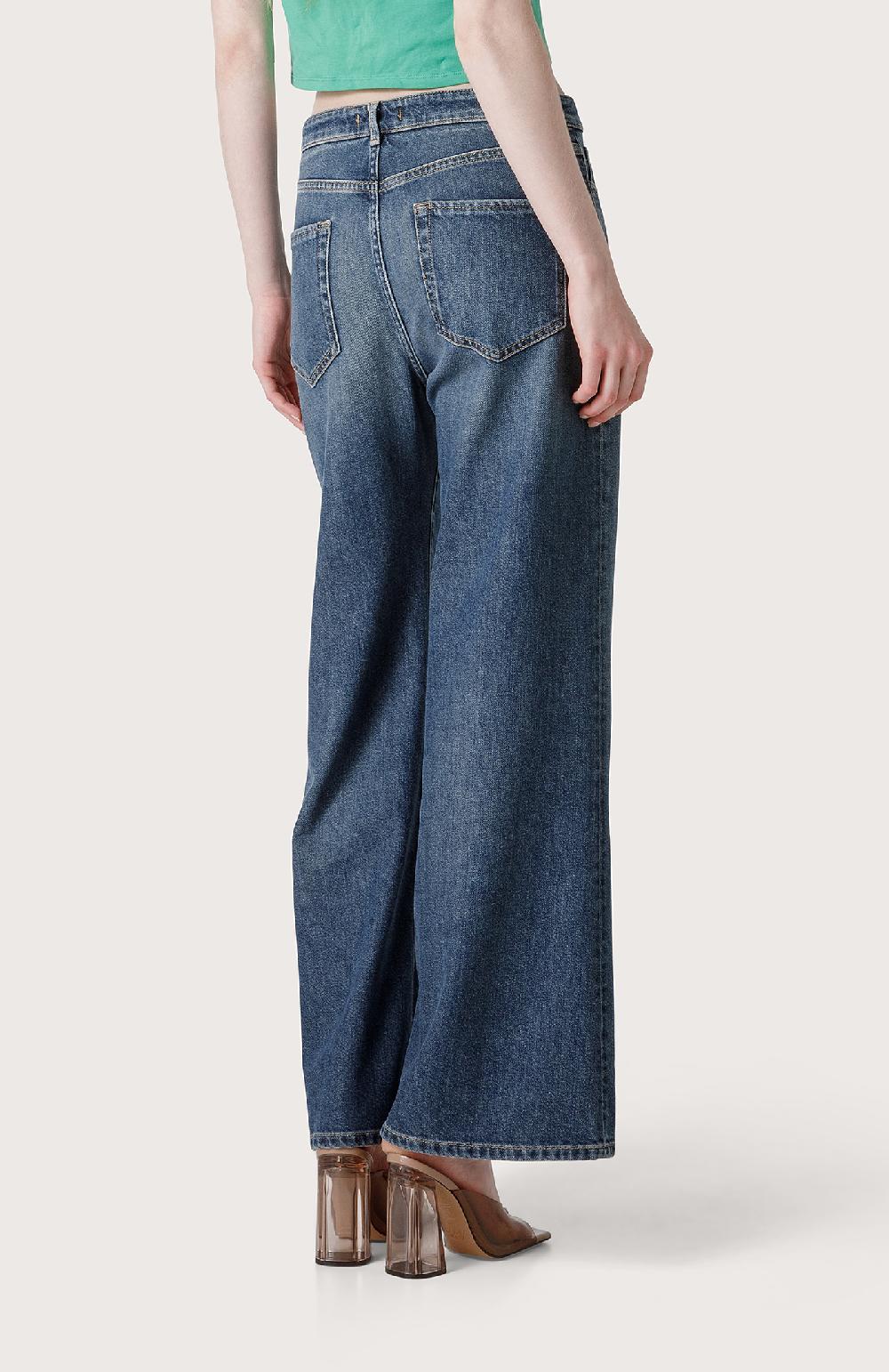 Seventy Pantalone denim a vita alta - Col. Blu Sconto