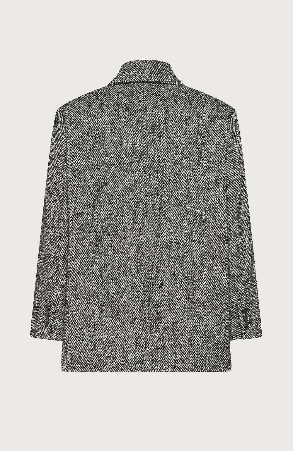 Seventy Cappotto doppiopetto corto in misto lana - Col. Nero Hotsell