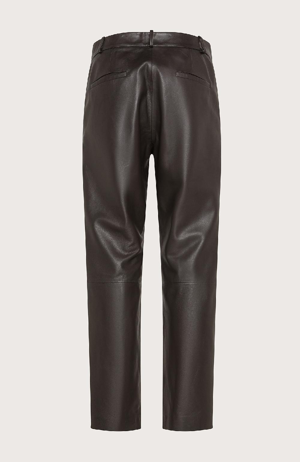 Seventy Pantalone slim fit in nappa morbida - Col. Marrone Italy