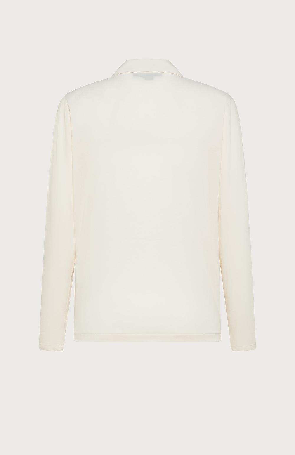 Seventy Blusa incrociata bimateriale - Col. Neutro Soddisfazione Garantita