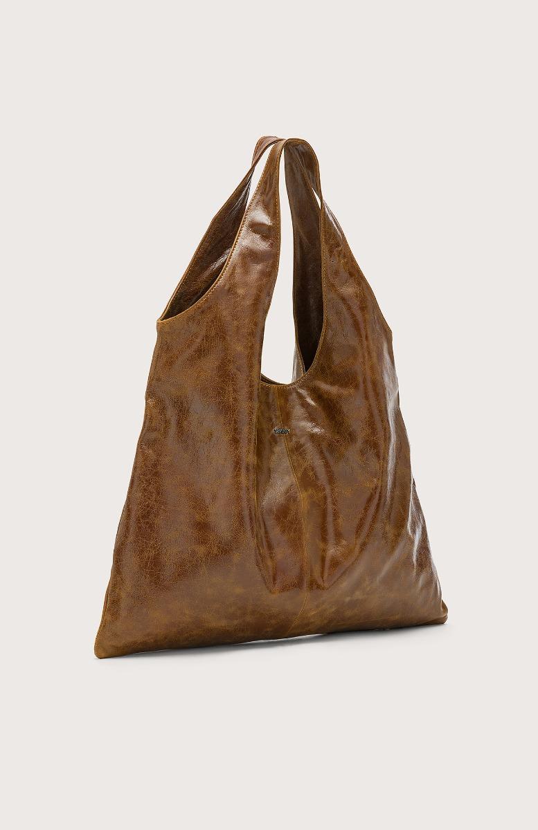 Seventy Maxi pouch in pelle effetto vintage - Col. Marrone Negozi Online