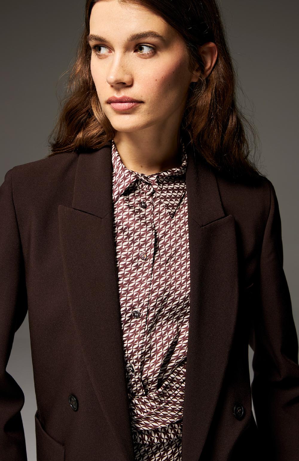 Seventy Giacca doppiopetto in poly stretch - Col. Marrone Shopping Online