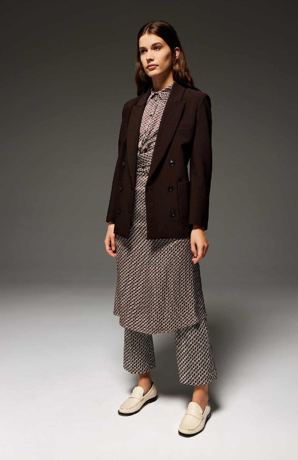 Seventy Giacca doppiopetto in poly stretch - Col. Marrone Shopping Online