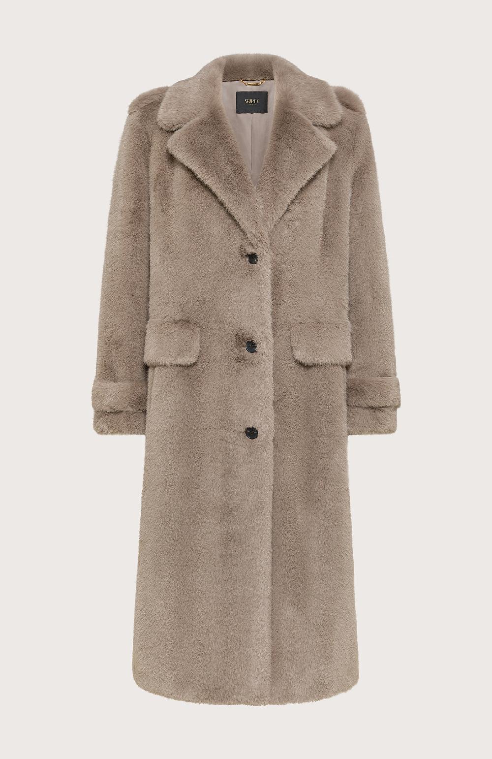 Seventy Cappotto in ecopelliccia - Col. Grigio Convenienza