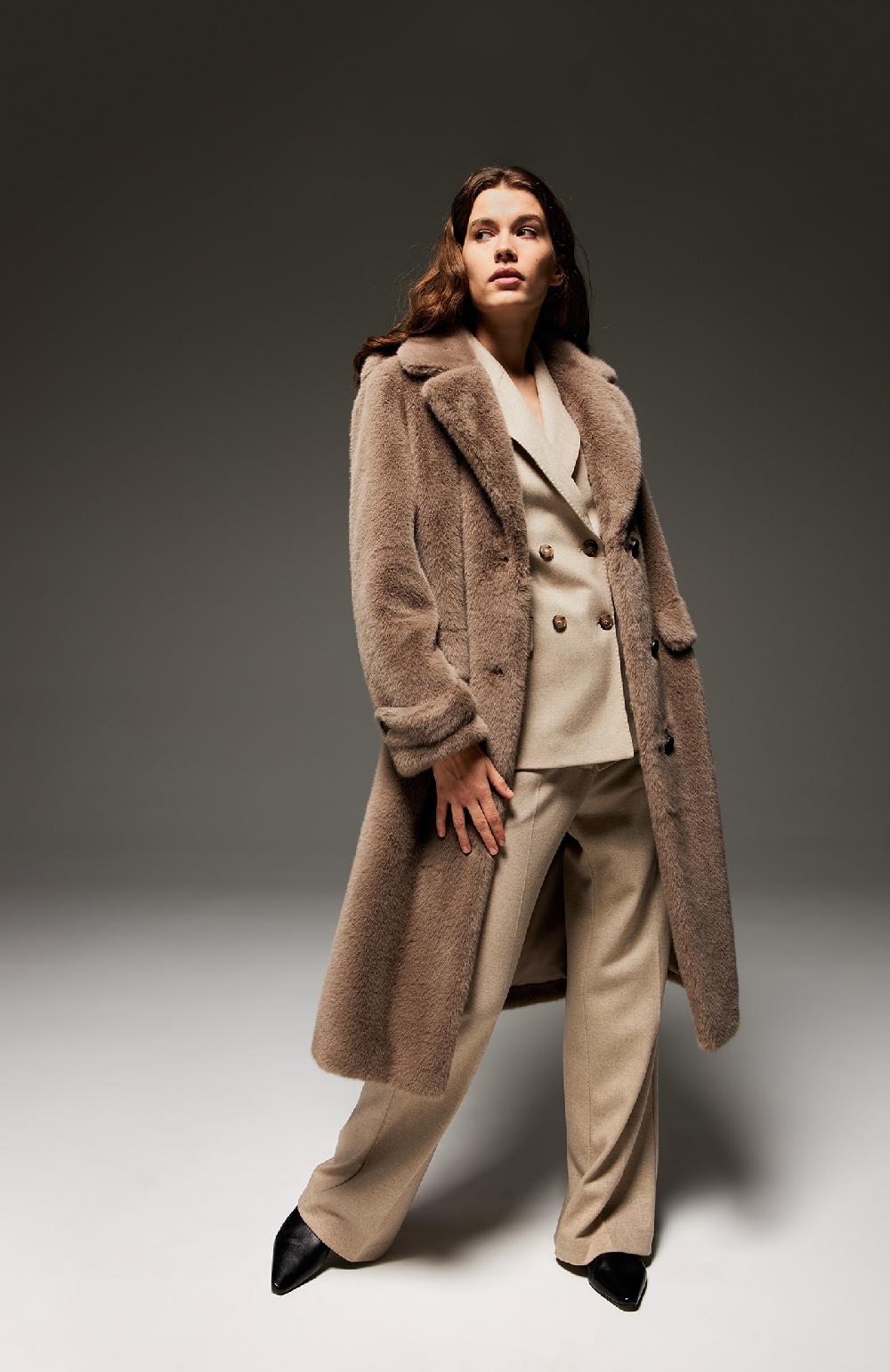 Seventy Cappotto in ecopelliccia - Col. Grigio Convenienza