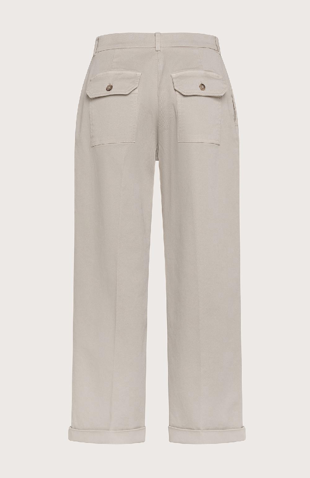 Seventy Pantalone dritto lungo la caviglia con risvoltino al fondo - Col. Grigio Outlet
