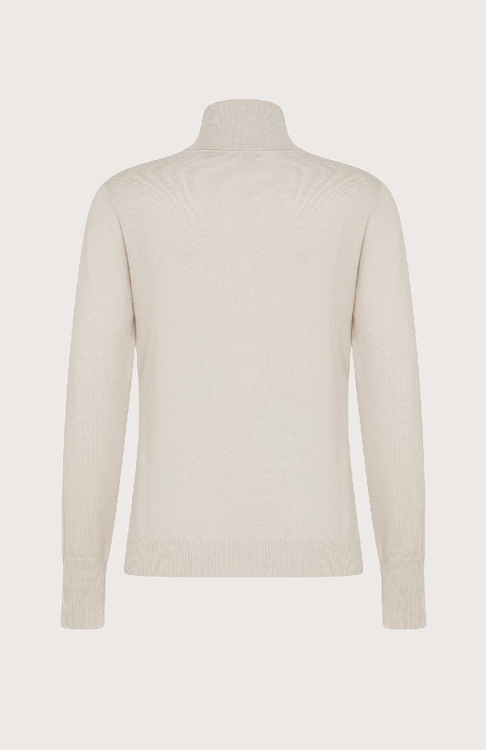 Seventy Maglione in viscosa stretch a collo alto - Col. Grigio I Più Venduti
