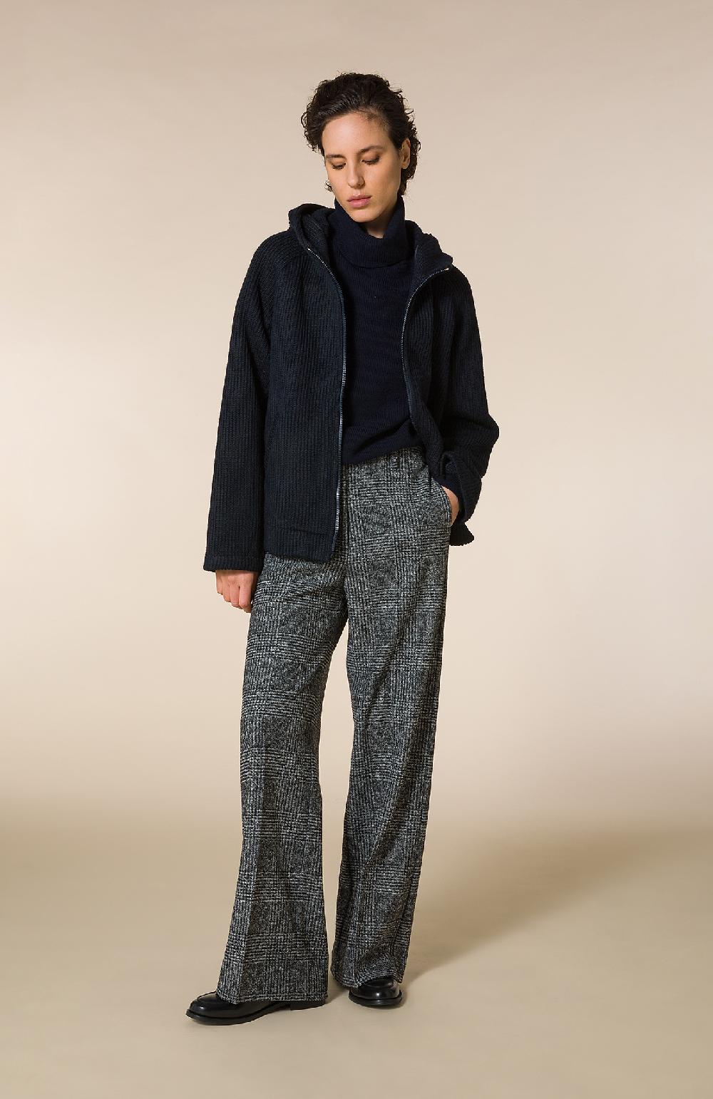Seventy Pantalone lungo relax fit in galles misto lana - Col. Nero Italy