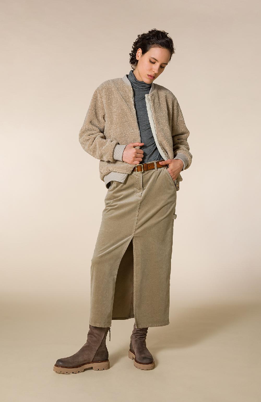 Seventy Gonna lunga in denim washed - Col. Neutro Spedizione Gratuita