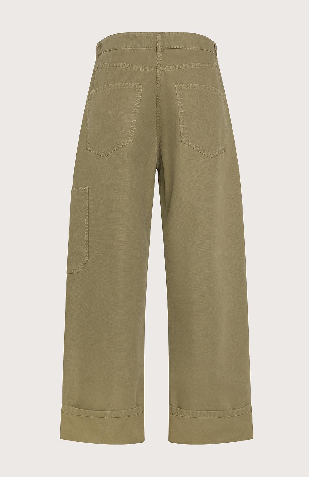 Seventy Pantaloni alla caviglia con orlo ripiegato - Col. Verde Qualità Garantita