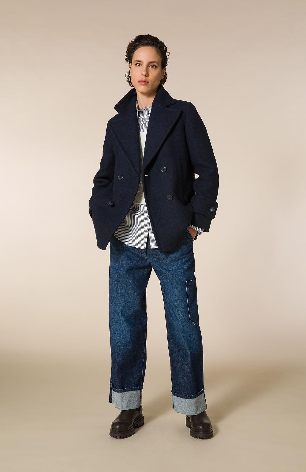 Seventy Pantaloni alla caviglia con orlo ripiegato in denim washed - Col. Blu Acquista Ora