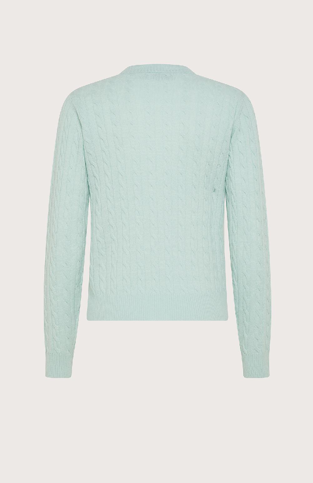 Seventy Maglione slim fit girocollo a trecce - Col. Verde Fino Al -60%