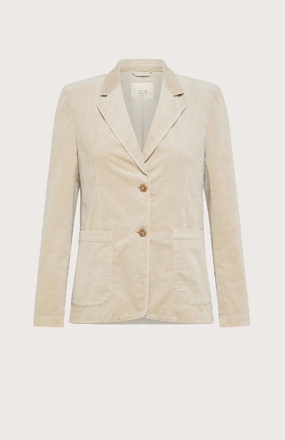 Seventy Blazer con collo a rever in maglia - Col. Neutro Presa