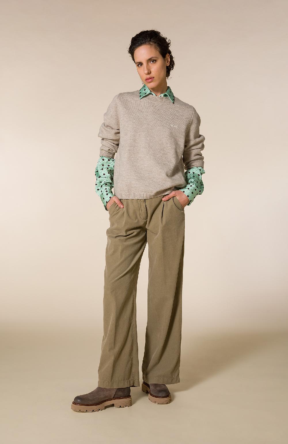 Seventy Maglioncino girocollo con maniche morbide - Col. Grigio Hotsell