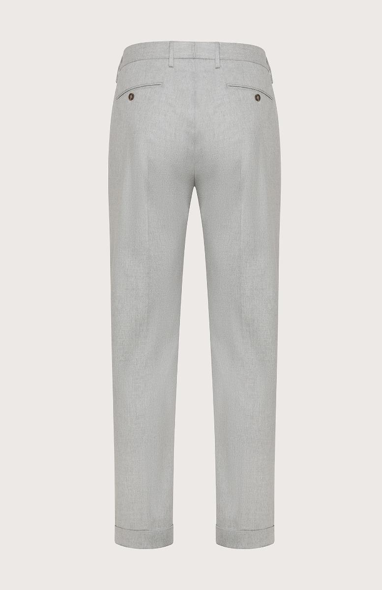 Seventy Pantalone chino in flanella cardata mono-stretch - Col. Grigio Spedizione Gratuita