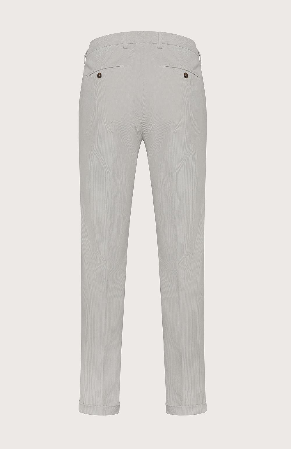 Seventy Pantalone chino in velluto cotone-modal stretch - Col. Neutro Fino Al -60%