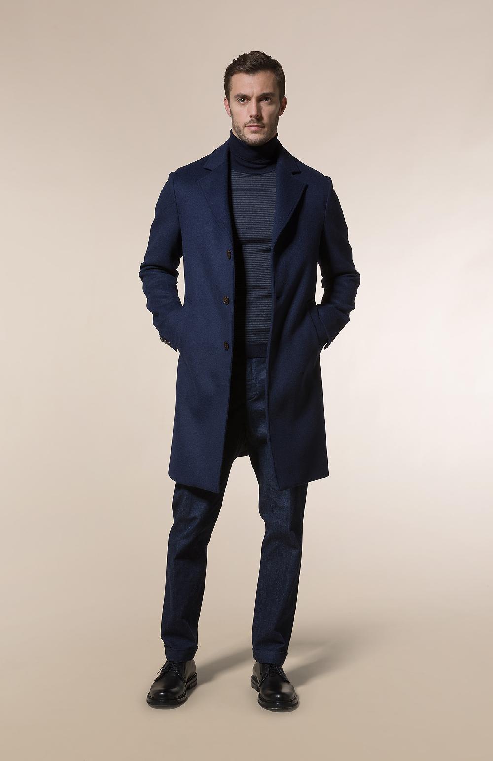 Seventy Dolcevita rasato con righe bicolore - Col. Blu Saldi