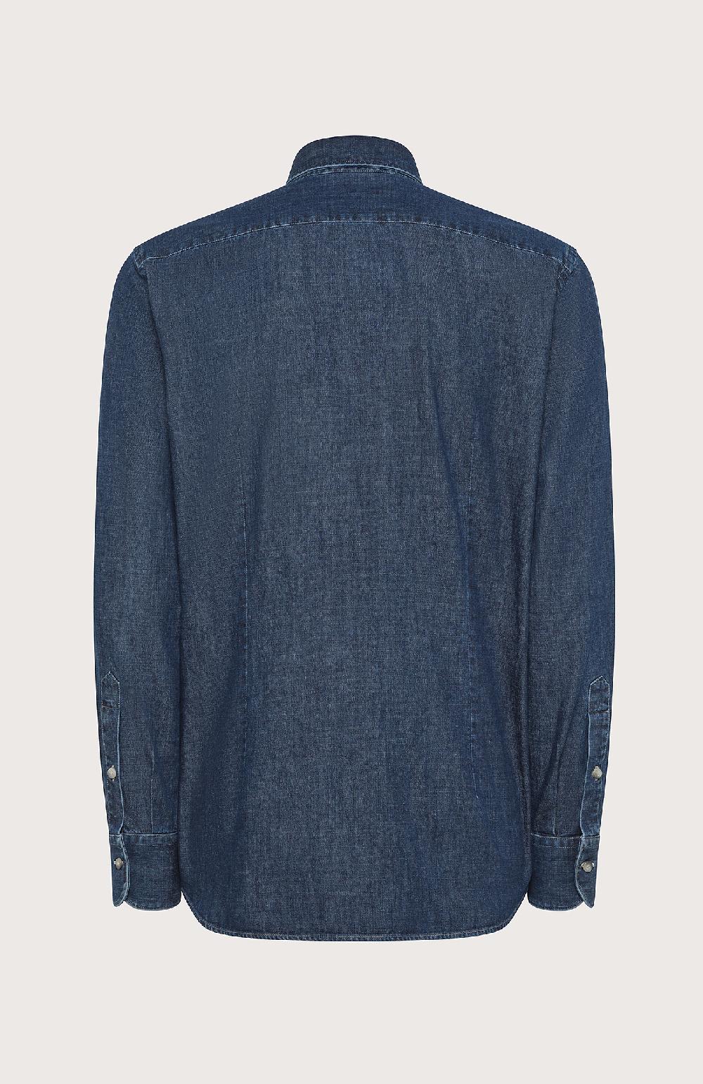 Seventy Camicia regular fit realizzata in blue denim washed - Col. Blu Offerte