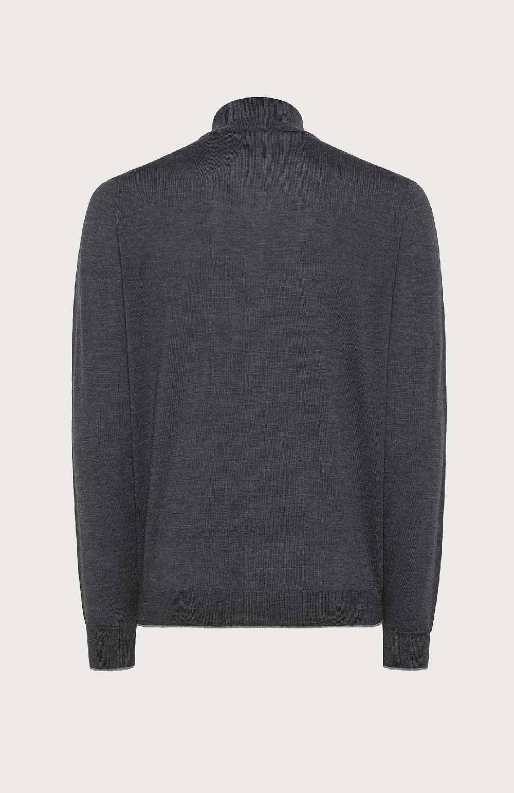 Seventy Maglioncino collo alto e zip frontale - Col. Grigio Vendite Flash