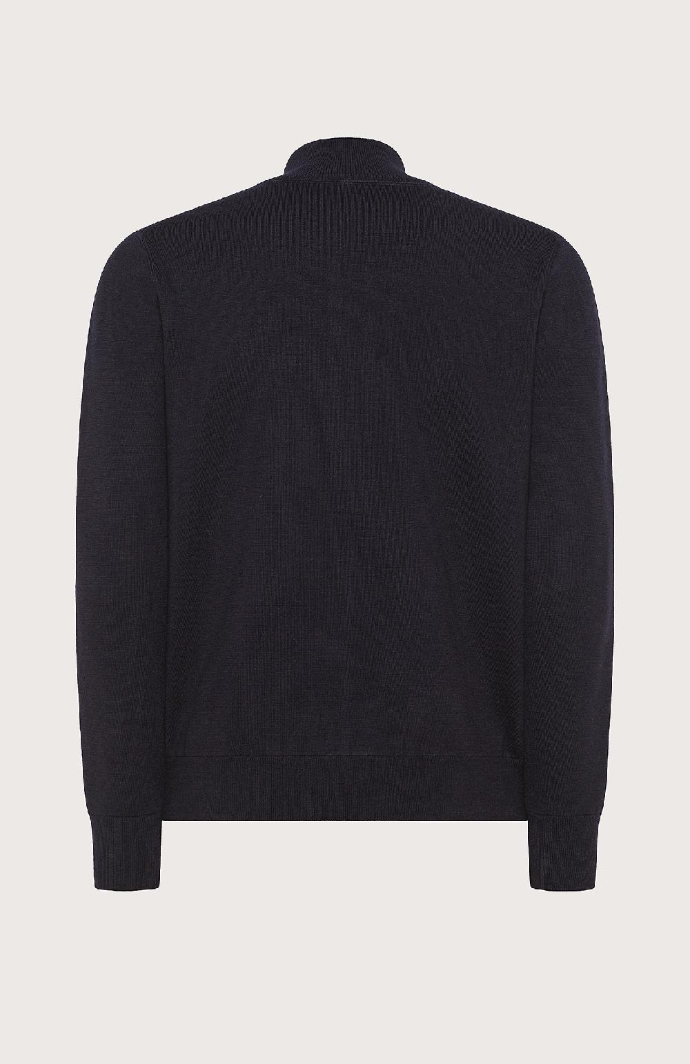 Seventy Maglioncino collo alto e zip frontale - Col. Blu In Saldo