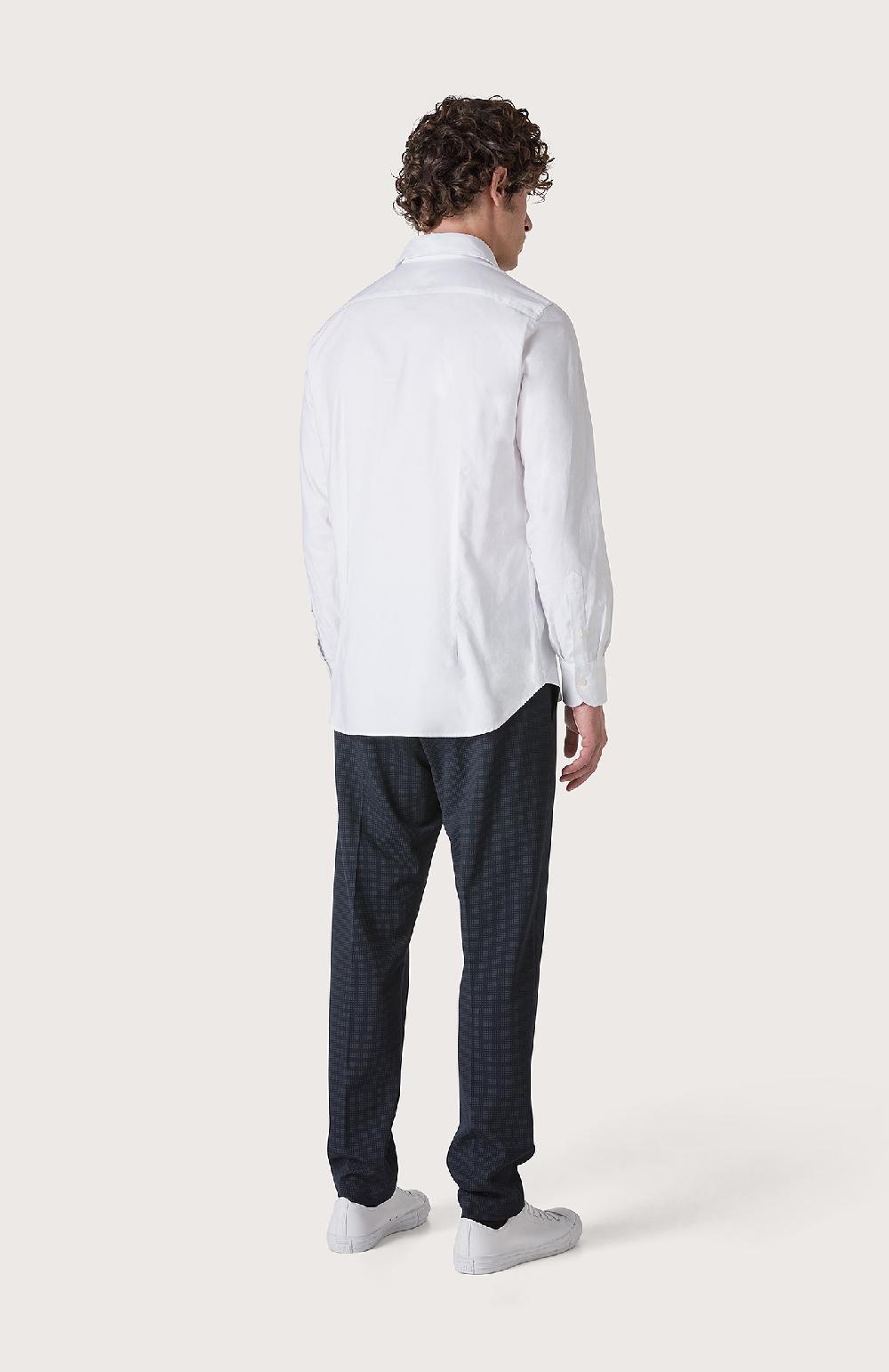 Seventy Camicia regular fit realizzata in oxford ritorto tinto filo - Col. Neutro Moda