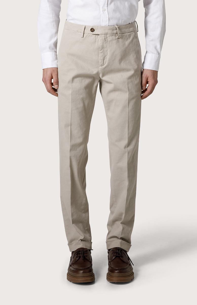 Seventy Pantalone chino in gabardina - Col. Bianco 2025