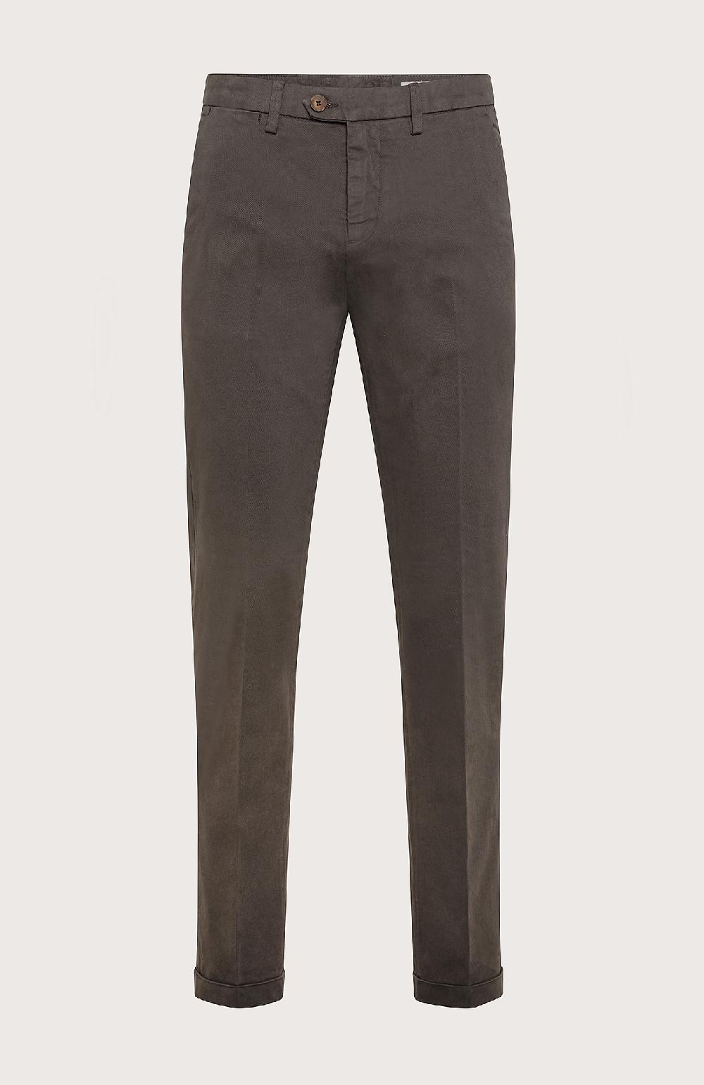 Seventy Pantalone chino in gabardina stretch - Col. Marrone Nuovo