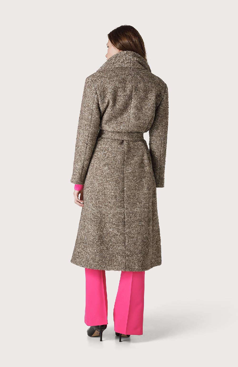 Seventy Cappotto spinato - Col. Marrone Soddisfazione Garantita