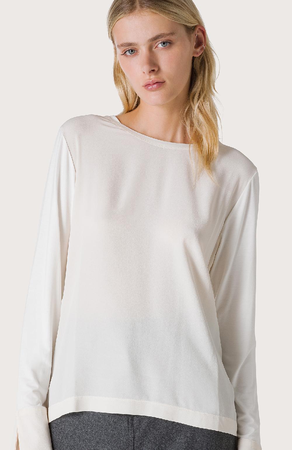 Seventy T-shirt maniche lunghe - Col. Bianco Qualità Garantita