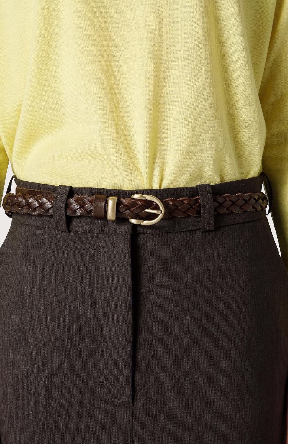 Seventy Cintura in pelle intrecciata - Col. Marrone Sottocosto
