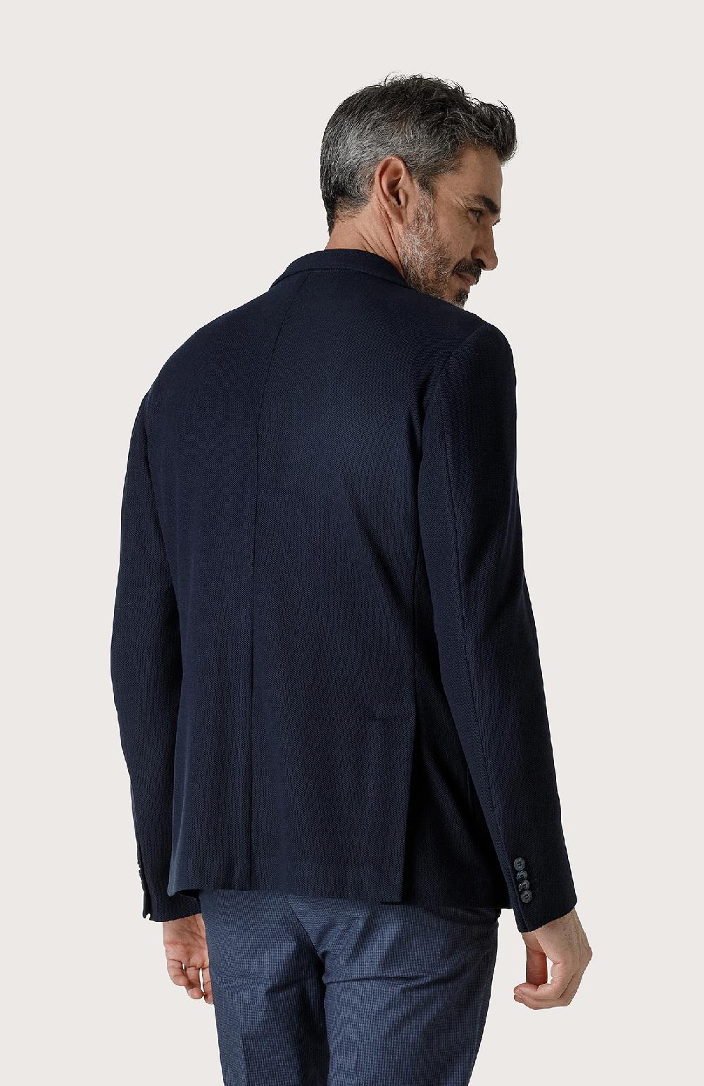 Seventy Giacca classica a nido d'ape - Col. Blu Novità