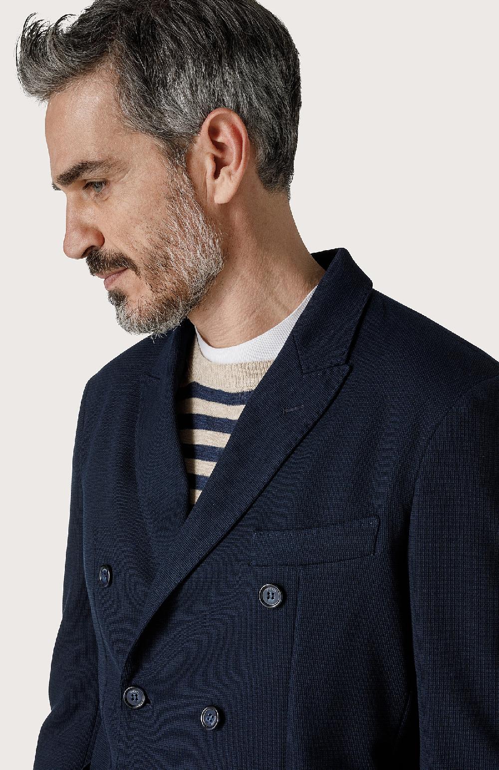 Seventy Giacca doppiopetto con rever a lancia - Col. Blu Sconto