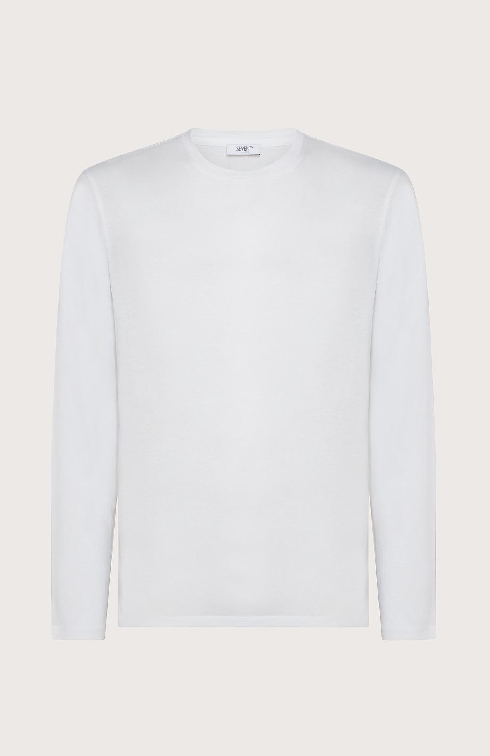 Seventy T-shirt girocollo in misto lana - Col. Bianco Moda