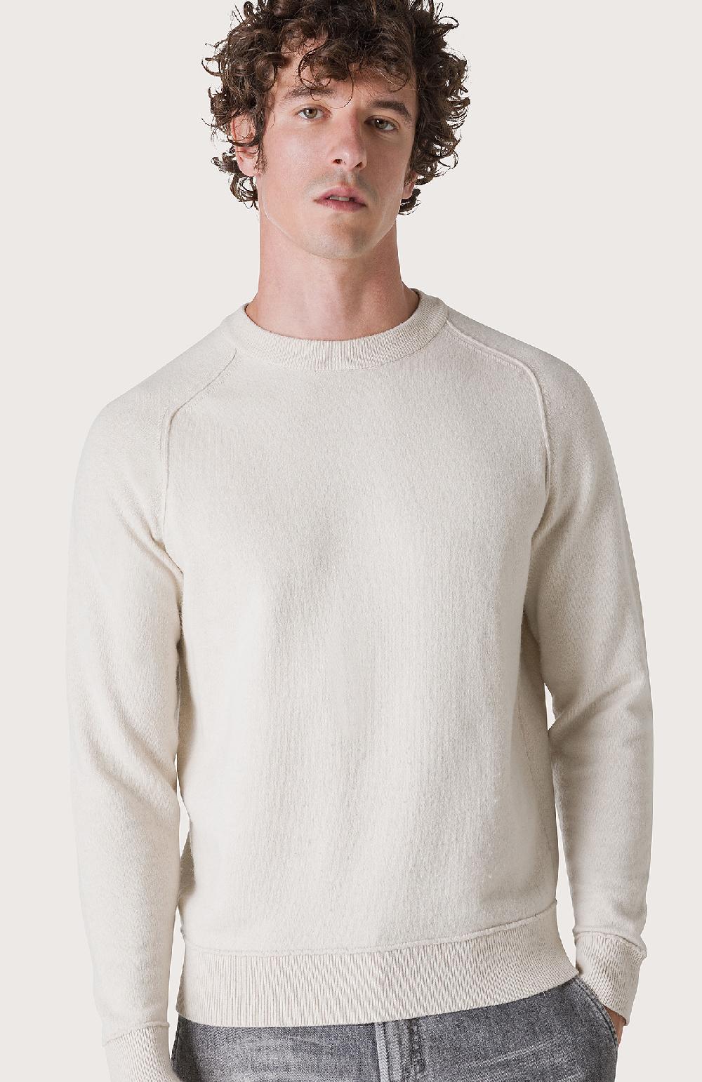 Seventy Maglia con finiture effetto felpa - Col. Bianco Vendita
