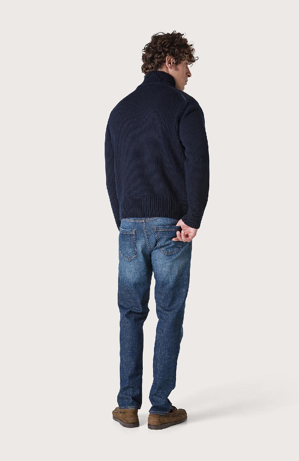 Seventy Piumino con maniche tricot - Col. Blu Consegna Veloce