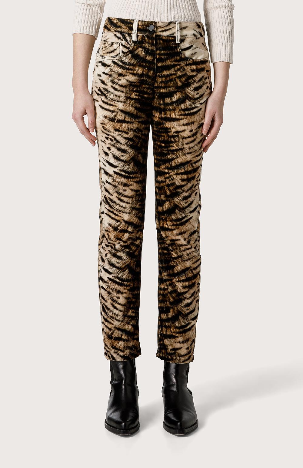 Seventy Pantalone 5 tasche animalier - Col. Neutro Shopping Online