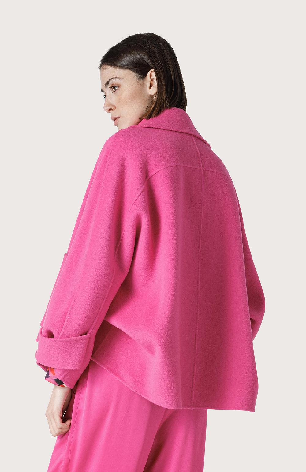 Seventy Cappotto mantellina in double - Col. Rosa Offerte