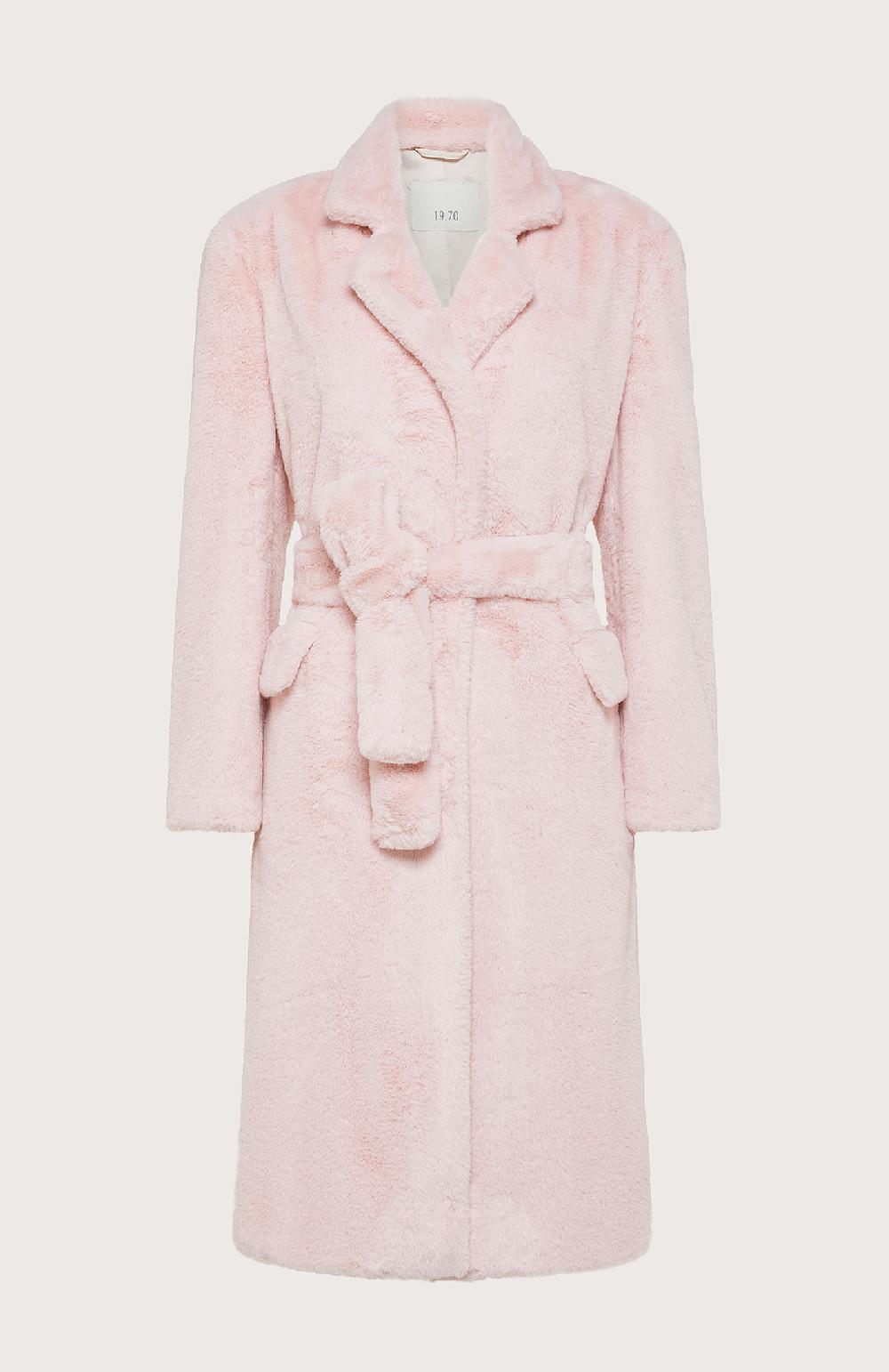 Seventy Cappotto stile vestaglia - Col. Rosa Saldi Di Fabbrica