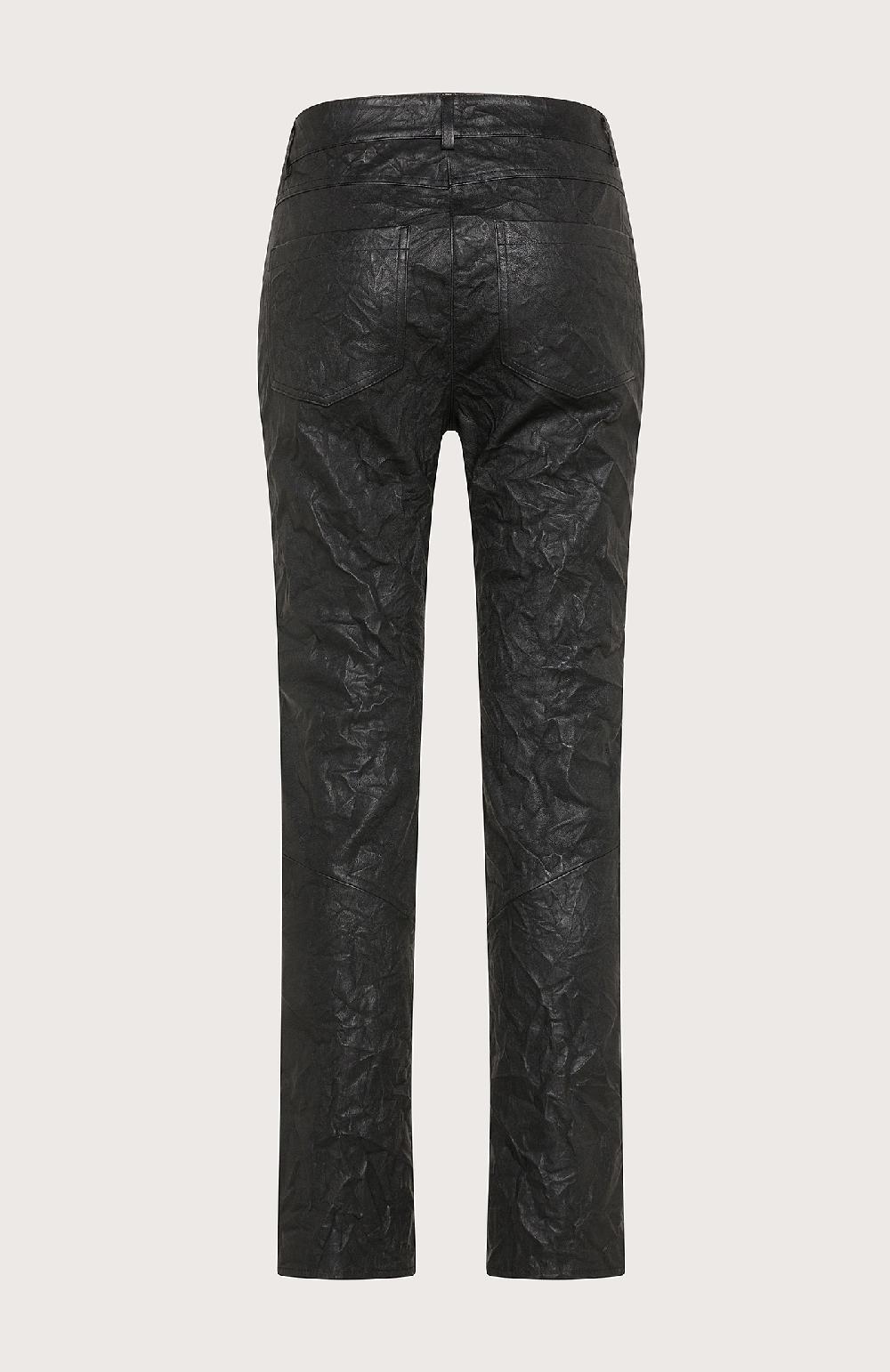 Seventy Pantalone cinque tasche slim in pelle stretch - Col. Nero Soddisfazione Garantita