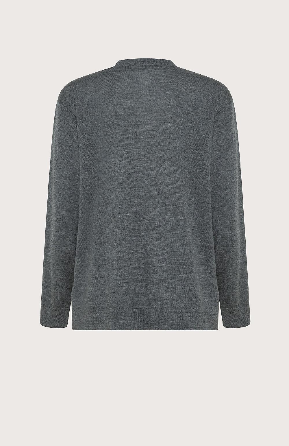 Seventy Maglia sollo V in lana merinos - Col. Grigio Acquista Ora