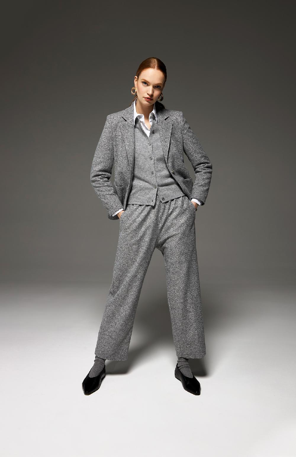 Seventy Cardigan girocollo in lana cashmere - Col. Grigio Shopping Online