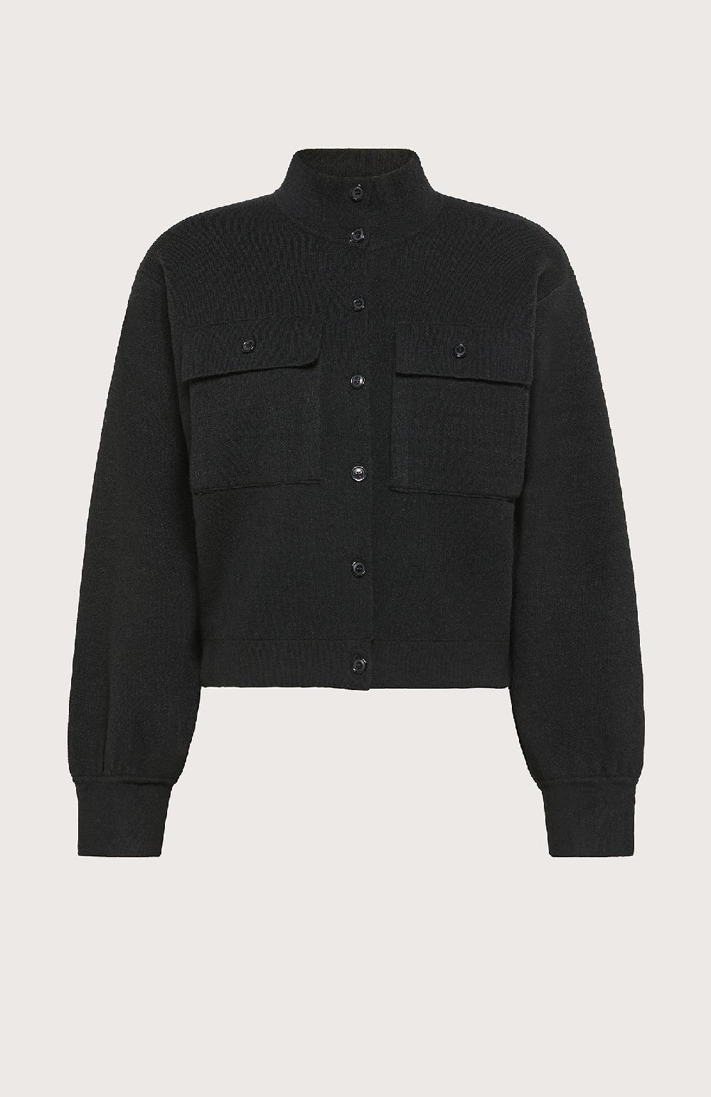 Seventy Giacchina taglio bomber in maglia di viscosa - Col. Nero