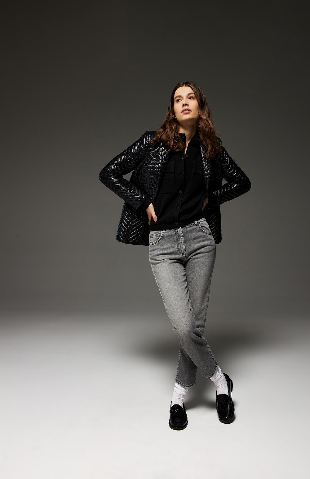 Seventy Giacchina taglio bomber in maglia di viscosa - Col. Nero Offerta