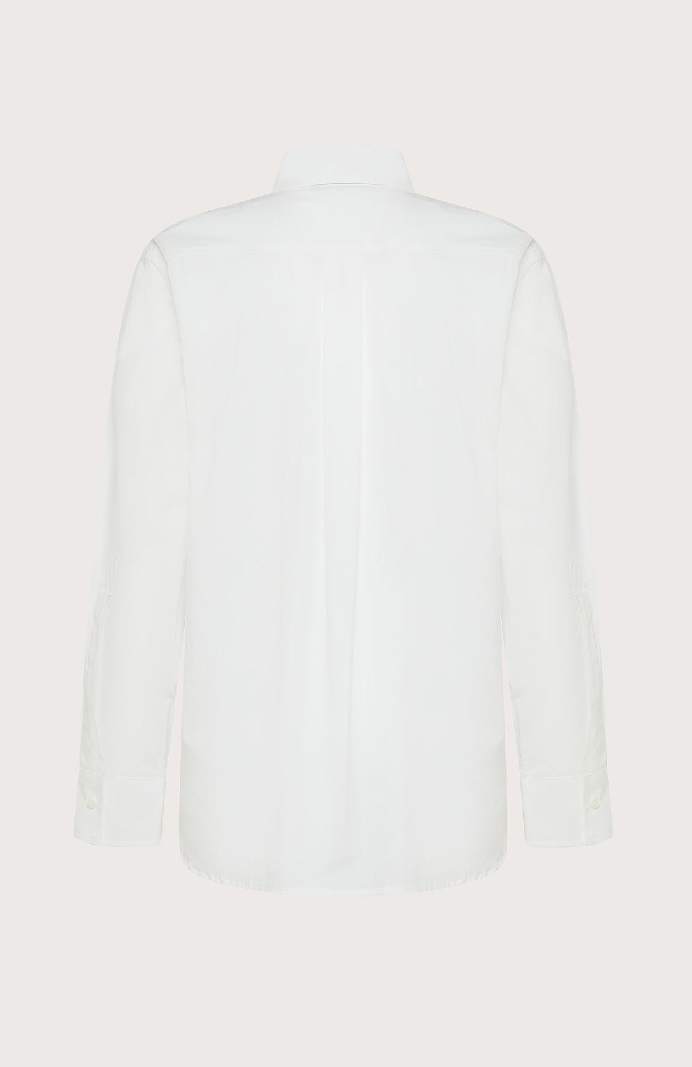 Seventy Camicia smoking in popleine di cotone - Col. Neutro Saldi