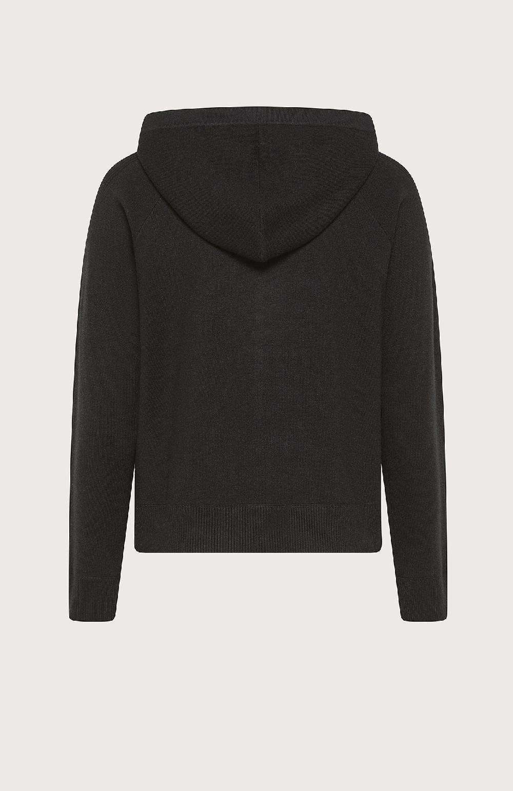 Seventy Felpa con cappuccio in viscosa stretch - Col. Nero Nuova