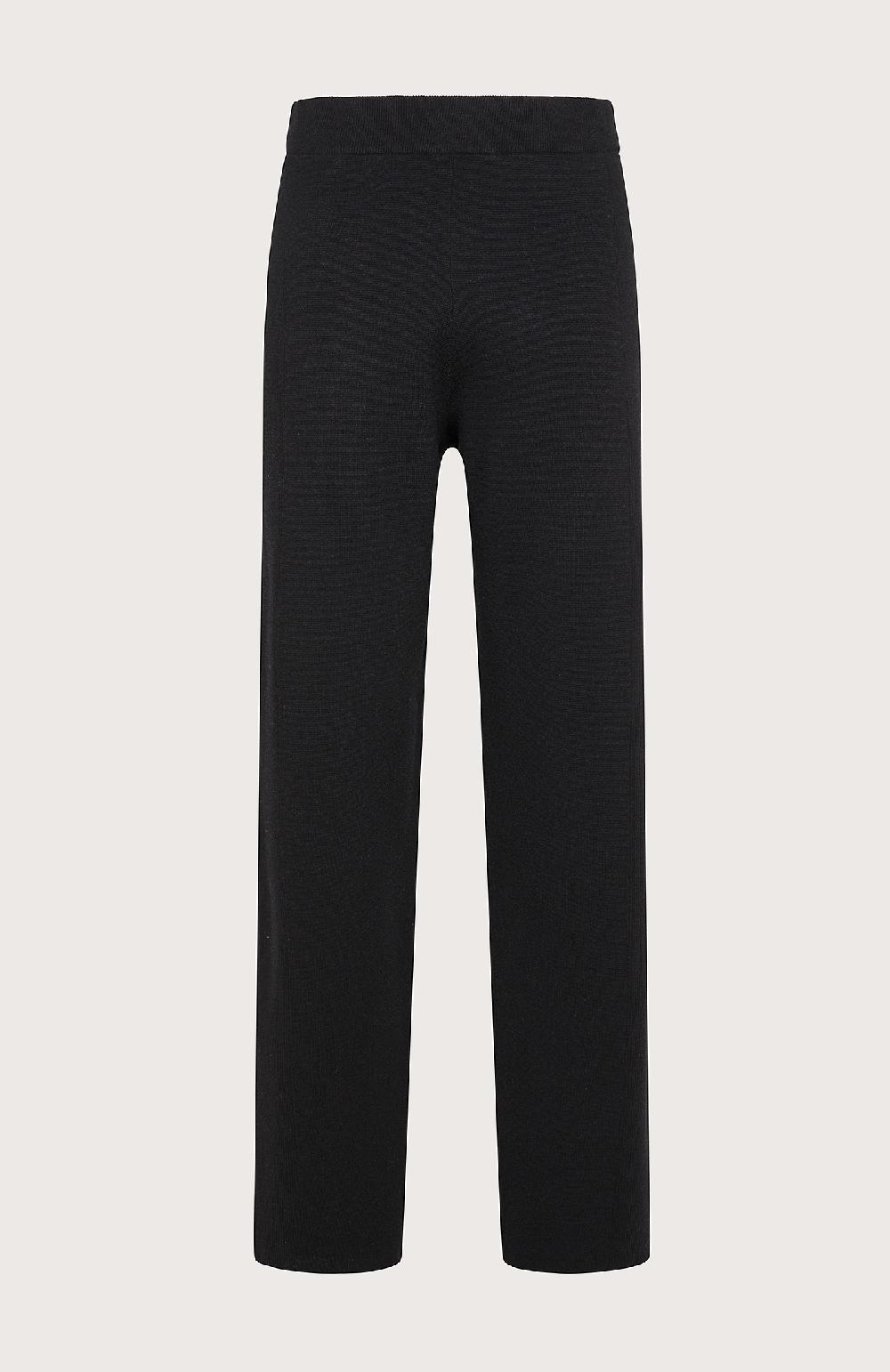 Seventy Pantalone in punto stoffa morbido - Col. Nero