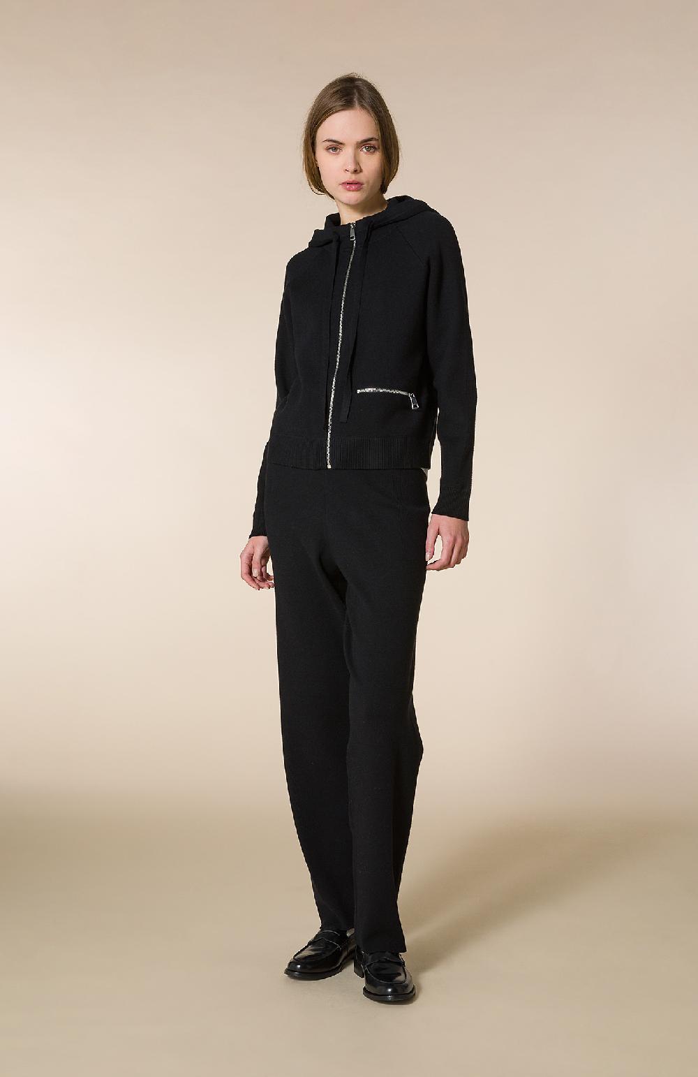 Seventy Pantalone in punto stoffa morbido - Col. Nero 2025
