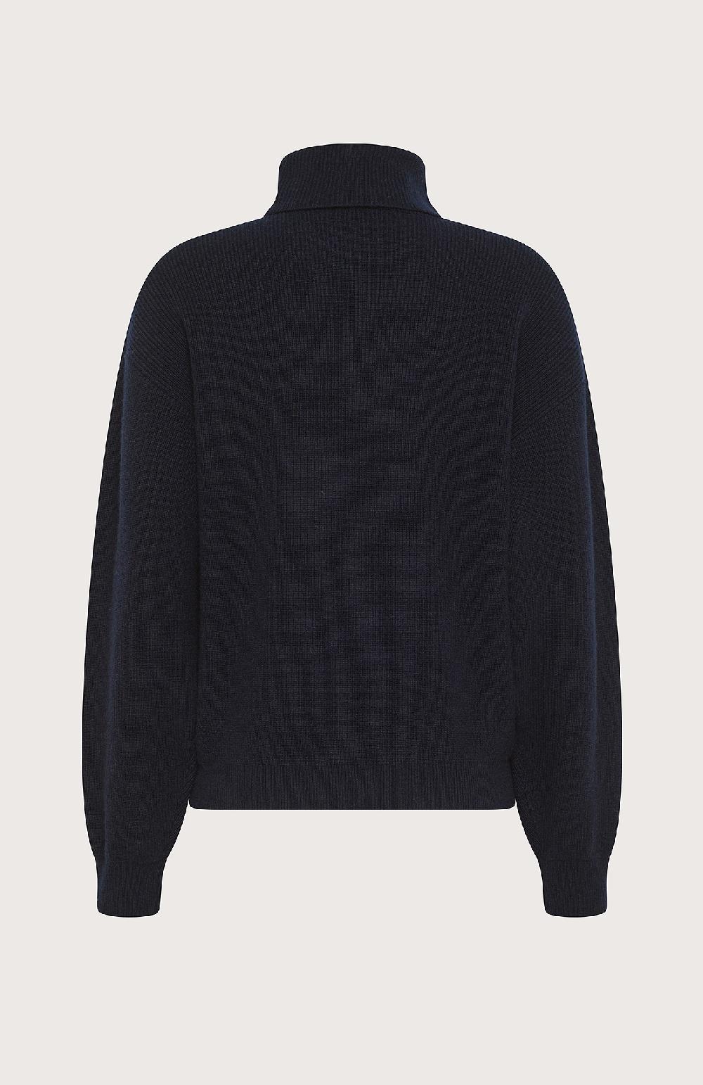 Seventy Maglione collo alto misto lana - Col. Blu Qualità