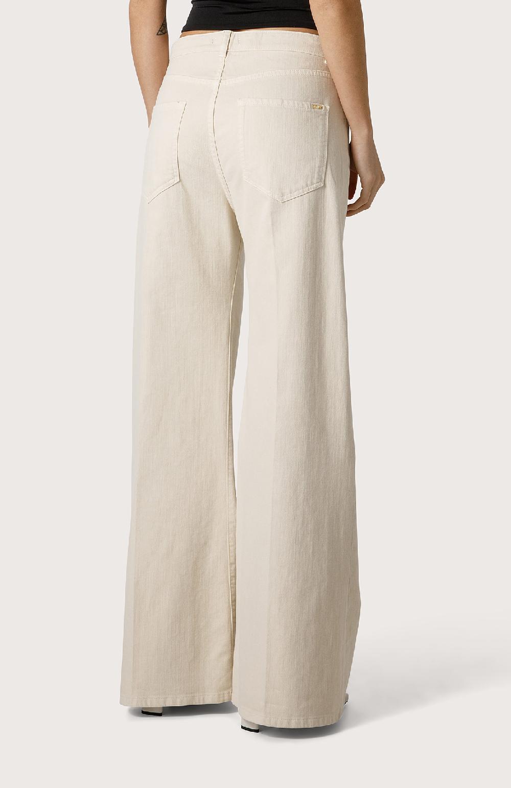Seventy Pantalone 5 tasche in cotone stretch - Col. Bianco Sconto