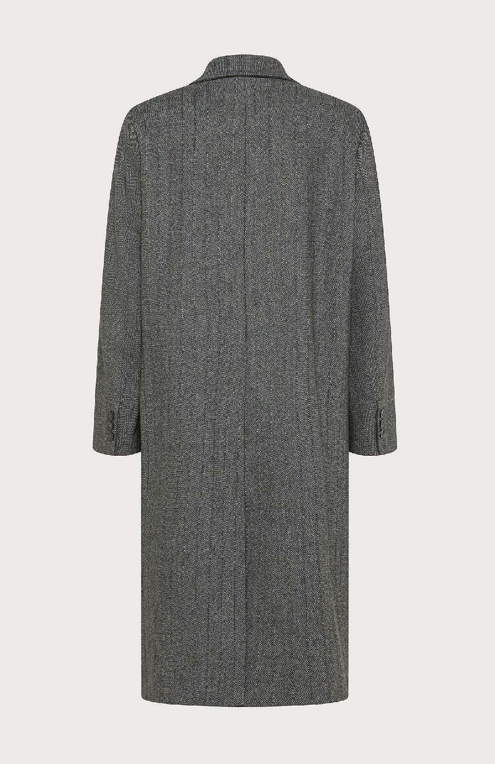 Seventy Cappotto doppiopetto in misto lana gessata lurex - Col. Grigio Offerta
